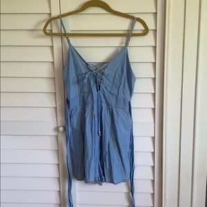 Denim romper